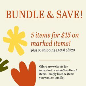 5/$15 💖 Closet Offer!